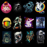 50 Pcs Outer Space Stickers for Laptop Car Motorcycle Skateboard Fridge Luggage Backpack Phone Bike Decal Cool Creative Stickers