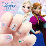 Frozen Princess elsa Anna Makeup Nail Stickers Toys Disney snow White  Sophia Mickey Minnie kids earrings Cartoon toys