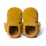PU Suede Leather Newborn Baby Moccasins Shoes Soft Soled Non-slip Crib First Walker