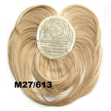 Similler White Black Brown Gold Fake Fringe Clip In Blunt Bangs Synthetic Hair Extensions With High Temperature Fiber