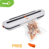 SaengQ Best Vacuum Food Sealer 220V/110V Automatic Commercial Household Food Vacuum Sealer Packaging Machine Include 10Pcs Bags