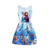 Elsa Dress for Girls Dresses summer Butterfly Anna Elsa Party Princess Dress clothing Elsa Dress Girls Kids Costume Clothes