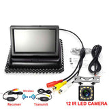 4.3 inch HD Foldable Car Rear View Monitor Reversing LCD TFT Display with Night Vision Backup Rearview Camera for Vehicle