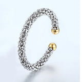 High Quality Hollow bracelet Shape Stainless Steel Gold Colour Cuff Bangles Fashion Love Bracelets For Women Jewelry Wholesale