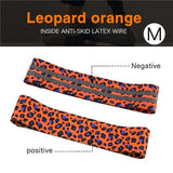 Printed Leopard Hip Resistance Bands Booty Leg Exercise Elastic Bands