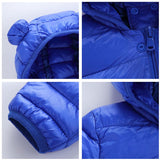Cute 1- 5y baby girls jacket kids boys Light down coats with ear hoodie spring girl clothes infant children's clothing  for boys