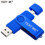 TEXT ME usb flash drives OTG pen drive  pendrive usb stick  4gb 8gb 16gb 32gb 64gb usb2.0 OTG