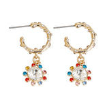 Gold Plated Circle Earrings ensitive Ears Stainless Steel Earring Women's Fashion Simple Style oval Earring Smooth