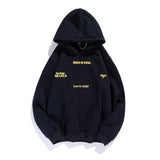 Kanye West Graffiti Letter Print Plus Velvet Sweatshirt Men Harajuku Fleece Hoodie Hip Hop Stranger Things Hooded Hoodies