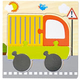 Montessori Games Baby Toys Animals traffic Kids 3D Puzzles Wooden Cartoon Cognition Puzzle Toy Matching Educational Game Gift