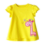 Toddler Girl's Short Sleeve Cotton Top
