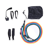 17Pcs/Set Latex Resistance Bands Gym Door Anchor Ankle Straps With Bag Kit Set Yoga Exercise Fitness Band Rubber Loop Tube Bands