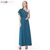 Ever-Pretty Mermaid V-Neck Sleeveless Draped Formal Party Gowns