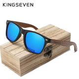 KINGSEVEN Brand  Fashion Handmade Natural Wooden Sunglasses For Men Women Polarized Sun Glasses UV400 Mirror Male Eyewear