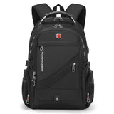 Waterproof 17 Inch Laptop Compartment and USB Charging Travel Backpack