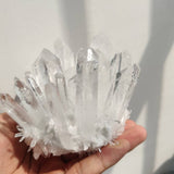 700-800g Quartz Crystal Clear Quartz Cluster Brazil Natural Quartz