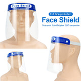 10pcs Safety Full Face Shield Anti-droplet Protective Faceshield Cover Visor Dust Proof Fog Screen Transparent for dropshipping