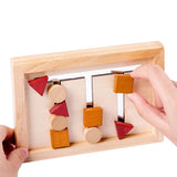 Baby Montessori Toy Wooden Educational Shape Matching Toy Logical Reasoning Training Puzzles Game Children Early Educational Toy