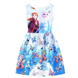 Elsa Dress for Girls Dresses summer Butterfly Anna Elsa Party Princess Dress clothing Elsa Dress Girls Kids Costume Clothes