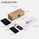 KINGSEVEN Brand  Fashion Handmade Natural Wooden Sunglasses For Men Women Polarized Sun Glasses UV400 Mirror Male Eyewear