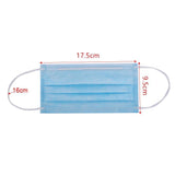 100 Pcs Pink Blue Blak White Disposable Protectiv Masks Non-woven 3-layer Face Mask Breathable Elastic Earband  Adult Mouth Mask - shopwishi 