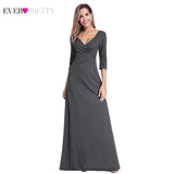 Ever-Pretty Mermaid V-Neck Sleeveless Draped Formal Party Gowns