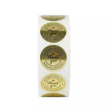 500pcs/roll  Thank You Stickers Handmade Sticker Circle Stationery thank you for your order  Seal Labels thank you sticker