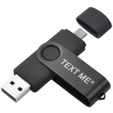 TEXT ME usb flash drives OTG pen drive  pendrive usb stick  4gb 8gb 16gb 32gb 64gb usb2.0 OTG