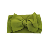 New Baby Girls Headband Toddler Big Bow Hairband Cute Solid Stretch Turban Big Knot Head Wrap Head wear