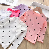 LILIGIRL 100% Cotton Girls T-Shirt  Long-sleeve Baby Kids Turtleneck Bottoming Shirt for Children Clothes New Spring Girl Tops