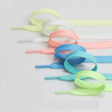 1 Pair Luminous Shoelaces Flat Sneakers Canvas Shoe Laces Glow In The Dark Night Color Fluorescent Shoelace 80/100/120/140cm - shopwishi 