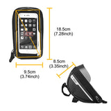 Cycling Bag Bicycle Bike Head Tube Handlebar Cell Mobile Phone Bag Case Holder Screen Phone Mount Bags Case With Touch screen