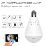 Mini IP Camera 360 Degree LED Light 960P Wireless Panoramic Home Security Security WiFi CCTV Fisheye Bulb Lamp Two Ways Audio