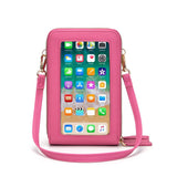 Drop Shipping Crossbody Cellphone Purse Women Touch Screen Bag RFID Blocking Wallet Shoulder Handbag