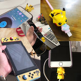 Pokemon Go Cable Protector USB Charging Cable Bite Cosplay Props iPhone Take A Bite Pikachu Eevee Psyduck Snoelax Cable Case