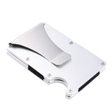 Gemeer Carbon Fiber Credit Card Holder RFID Non-scan Metal Wallet Purse Male Business Card Holder Carteira Masculina Billetera