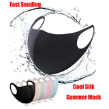 Cool Silk Cotton Face Mouth Mask for Man Woman Washable Reusable Anti Dust Windproof Mouth-muffle Mask Breathable PM2.5
