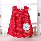 Cotton Flower Design Dress for Kids