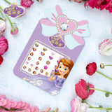 Frozen Princess elsa Anna Makeup Nail Stickers Toys Disney snow White  Sophia Mickey Minnie kids earrings Cartoon toys