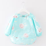 Baby Bandana Bibs Cute Cartoon Bibs Waterproof Infant Eating Children Drawing Long Sleeve Apron Baby Self Feeding Bib