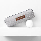 Cute Kawaii Canvas Pencil Case High Capacity Pen Bags Cute Letter Pencil Bags For Girls Gift School Supplies Korean Stationery