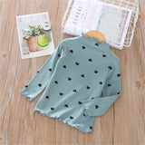 LILIGIRL 100% Cotton Girls T-Shirt  Long-sleeve Baby Kids Turtleneck Bottoming Shirt for Children Clothes New Spring Girl Tops