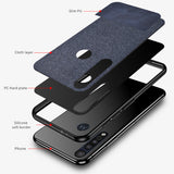 Luxury Cloth Texture case For Motorola Moto G8 Plus Play case one macro Phone case For Moto P40 One vision action Zoom fundas