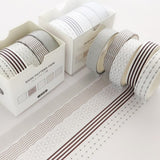 5pcs/set Printing Washi Tape Set Diy Masking Tape Cute Stickers School Suppliers Stationery Gift Presented By Kevin&Sasa Crafts