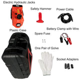 VEVOR 5 Ton 12V Car Jack Electric Hydraulic Jack Kit 45CM + Wrench Tire Inflator LED Light Portable Tire Lifting Car Repair Tool
