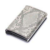 Man Women Smart Wallet Business Card Holder Hasp Rfid Wallet Aluminum Metal Credit Business Mini Card Wallet