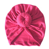 Infant Kids Newborn Baby Turban Knotted Head Wrap Headbands India Hats Beanie Cotton blend Hair Cap Children Girl Boy Head band