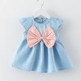 New Baby Dresses Pattern Print Lemon Cartoon Birthday Dress Female Baby Summer Clothes Kids Girl Clothes