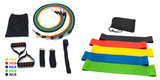 17Pcs/Set Latex Resistance Bands Gym Door Anchor Ankle Straps With Bag Kit Set Yoga Exercise Fitness Band Rubber Loop Tube Bands