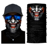 3D Skull Skeleton Balaclava Seamless Motorcycle Neck Face Shield Mask Scarf Bicycle Hunting Outdoor Anti-UV Bandana Headband
